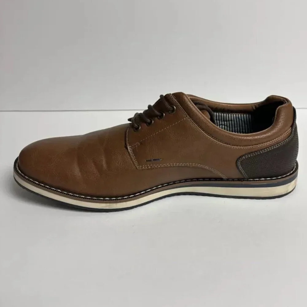 Nunn Bush Men’s Hyde II Plain Toe Oxford Brown, Size 11 M